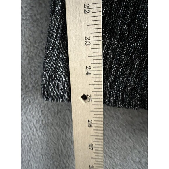 IC By Connie K Pants Womens Medium Black Linen Blend Pull On Wide Leg Made USA - Picture 9 of 11